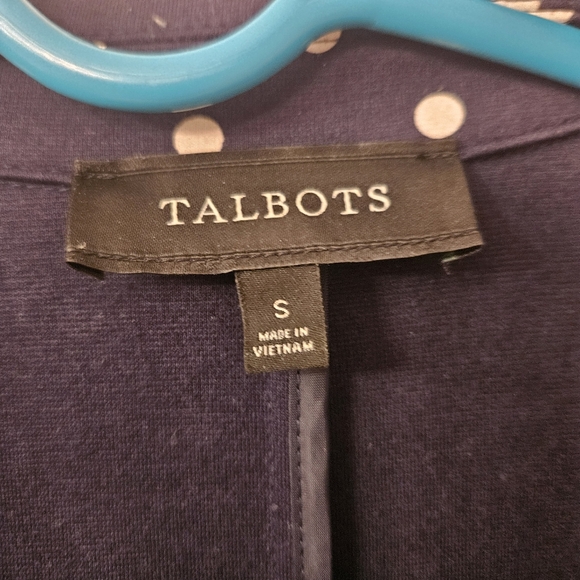 Talbots 2 button down polka dot blazer suitcoat size S small - Picture 2 of 11